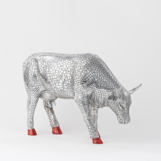 Декоративная статуэтка Mira Moo (Silver) (30,5*19,5 см)