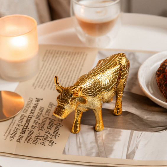 Декоративная статуэтка Mira Moo - Gold (15*9,5 см)
