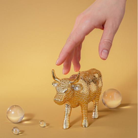 Декоративная статуэтка Mira Moo - Gold (15*9,5 см)