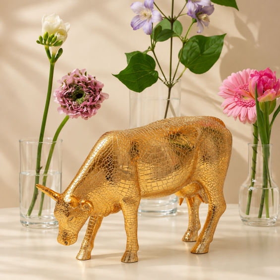 Декоративная статуэтка Mira Moo Gold - L ( 30,5*19,5 см)