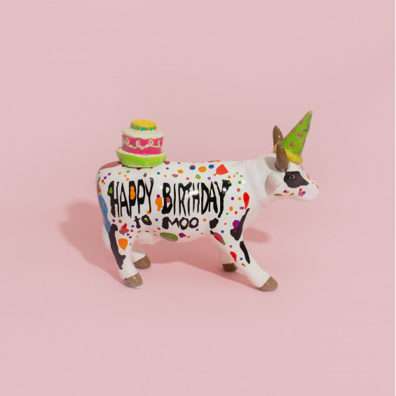 Декоративная статуэтка Happy Birthday To Moo! - M (16,5*11 см)